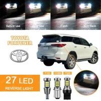 ราคา 1pctoyota FORTUNERTiguan Allspace 27LED หลอดไฟถอยหลังรถยนต์ Flash & Non Flash T15 T20/7440 1156 (Striobe 3 ครั้ง + คงที่) (26314591086)