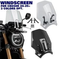 ราคา CB650R Front Windshield Windscreen Spoiler For Honda CB 650R CB 650 R 2024 2025+ Wind Deflector Vis (55253195363)