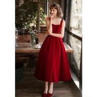 ราคา เดรสอัดพลีทสีแดง**** (57206826763)