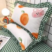 ราคา DUDEE ปลอกหมอน ปลอกหมอนหนุนสไตล์ญี่ปุ่น สวยงาม แต่งขอบระบาย2ชั้น (Dudee Pillow Cover) (8716167274)
