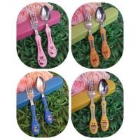 ราคา ชุดช้อนส้อม ช้อนส้อมลายการ์ตูนเด็ก พร้อมกล่อง พร้อมส่ง (19837177261)