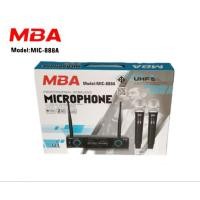 ราคา MBA ไมโครโฟน ไมค์ลอย  UHF รุ่น MIC-888A U1 ไมค์ลอยคู่ (25723235598)