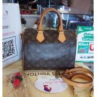 ราคา กระเป๋าหลุยส์ Louis Vuitton LV Speedy 25 Monogram Ban ปี14 รุ่นมีสาย (1250755512)