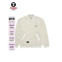ราคา Aape Flagship Store ผู้ชายฤดูใบไม้ร่วงฤดูหนาว Ape-Man Badge อินเทรนด์สบายๆบางขนแกะเสื้อกันหนาวชุดเบสบอลแจ็คเก็ต C360XBP (52652597434)