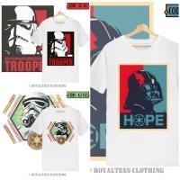 ราคา Star Wars Design Graphic Tees/ Storm Trooper/ Dart คอกลม S-5XL ใส่เดินทาง ชุดปกติ รัดรูป (28704804537)