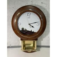 ราคา [นาฬิกามือสองญี่ปุ่น] #W2 นาฬิกาแขวน CITIZEN 4MH650 made in Japan จอกระจก บอดี้ไม้+พลาสติก นาฬิกา clock (24476582525)