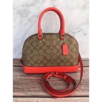 ราคา COACH F27583 MINI SIERRA SATCHEL ขอบส้ม (443063067)