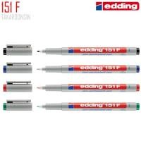 ราคา ปากกาเขียนแผ่นใส ลบได้ หัว F 151 EDDING (แพ็ค 10 ด้าม) (13198483976)
