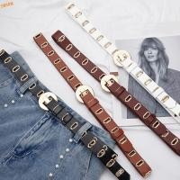 ราคา เข็มขัดหนังPUสำหรับผู้หญิง หัวเข็มขัดวงกลม สไตล์วินเทจเกาหลี (55407888937)