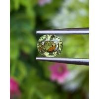 ราคา พลอย เขียวส่อง Green Sapphire 0.92 กะรัต (Cts.) ดิบ (Unheated) พลอยแท้ อัญมณีมงคลประจําวันเกิด เครื่องประดับพลอย (42357756841)