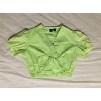 ราคา เสื้อครอป สีเขียวสะท้อนแสง (7504089417)