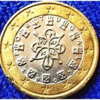 ราคา เหรียญ​ยูโร, โปรตุเกส​ Portugal, 1 Euro, ใช้แล้ว, #​1042 (11165967950)