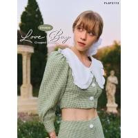 ราคา New in pack size L FLAT2112 FF0826 : LOVE BUG CROPPED BLOUSE เสื้อครอปแขนยาว เสื้อครอป ชุดเซต เสื้อผู้หญิง ชุดออกงาน (50453131954)