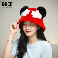 ราคา ONCE x ©Disney Mickey Hands Plush Bucket Hat ลิขสิทธิ์แท้ (48756191764)