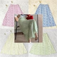 ราคา Chic พร้อมส่ง กระโปรงยาว ลายดอกไม้ สม็อคหลัง เอวยางยืด ผ้าชีฟอง ฟรีไซส์ เอวสูง สไตล์เกาหลี (16697072324)