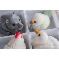 ราคา แม่พิมพ์ฟองดอง ซิลิโคน เป็ด ไก่ นก แรด 3 มิติ (เลือกแบบ) (40613813676)