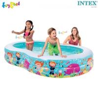 ราคา Intex สระเป่าลมลายนักดำน้ำตัวน้อยและสัตว์ใต้ทะเลแสนสนุก 2.62x1.60x0.46 ม. รุ่น 56490 (21493254884)