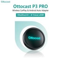 ราคา OTTOCAST P3 PRO AI กล่อง Android 13 SM6225 8+128GB ไร้สาย CarPlay Android Auto HDMI AI เสียงสมาร์ท Android กล่อง (48801840566)