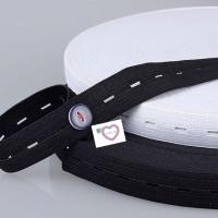 ราคา วงยืดหยุ่นปรับได้/วงยืดหยุ่นรูล่าง/แถบยาง/Guarah Berlubang/Getah Lubang Butang/黑色白色 ออร์แกนิก การผสมผสานและอุดมสมบูรณ์带/黑色松 (45607572085)