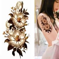 ราคา รอยสักลายใหญ่สติกเกอร์สักหน้าอกกันน้ำติดทนนานสไตล์ญี่ปุ่นและเกาหลีสีดำรอยสักเซ็กซี่สติกเกอร์ดอกกุหลาบเหมือนจริง (29181011891)