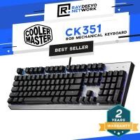 ราคา Cooler Master CK351 RGB Gaming Mechanical Keyboard [Hot-Swappable/Dust & Water Resistance] (23368980079)