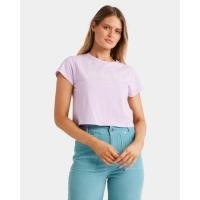 ราคา BILLABONG เสื้อยืดสำหรับผู้หญิง Womens Miles Away Crop T-Shirt 252 UBJZT00518-AMS (43304642340)