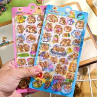 ราคา แผ่นสติ๊กเกอร์ 3D สำหรับเด็ก ลายคาปิบารา สติ๊กเกอร์รอยสัก 3D แบบล้างทำความสะอาดได้ สำหรับเด็กชายและเด็กหญิง สติ๊กเกอร์นาฬิกากันน้ำ (43304750558)