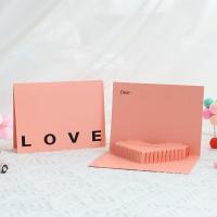 ราคา พร้อมส่ง การ์ดอวยพรวันเกิด การ์ดวาเลนไทน์ LOVE สีพีช Birthday Card Pop up 3D การ์ดป๊อปอัพ 3มิติ การ์ดดอกไม้ (27560023962)