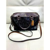 ราคา COACH f11920 MINI BENNETT SATCHEL IN SIGNATURE DEBOSSED PATENT LEATHERแท้ (10876772000)