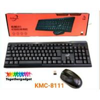 ราคา Primaxx ชุดคีบอร์ดเมาส์ไร้สาย Wireless Keyboard Mouse Set รุ่น WS-KMC-8111 (1566886954)