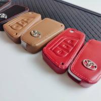 ราคา เคสกุญแจ ซองหนังใส่รีโมทกุญแจ Toyota Revo , Altis , Fortuner (กุญแจพับ) เคสรีโมท เคสกุญแจ (29857367667)