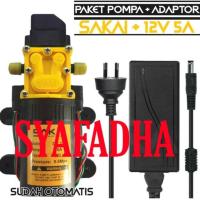 ราคา SAKAI 100PSI DC แพ็คเกจปั๊มน้ําพร้อมอะแดปเตอร์ 12vV 5A บริสุทธิ์ - แจ็คโบนัสหญิง (26832440753)