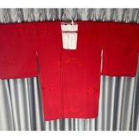 ราคา พร้อมส่ง Haori เสื้อคลุม ฮาโอริ สีแดง เสื้อคลุมกิโมโน มือสองของแท้จากญี่ปุ่น (24055344531)