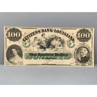 ราคา ธนบัตรรุ่นเก่าของประเทศอเมริกา ชนิด100Dollars ปี1860 (20069636799)