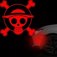 ราคา สติ๊กเกอร์ตกแต่งเลเซอร์รถยนต์และรถจักรยานยนต์ ลายหัวกะโหลกซีรีส์วันพีช (48156915477)
