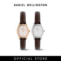 ราคา (New) Daniel Wellington Ophelia Mini Dark Brown Lizard White Guilloché Rose Gold / Silver นาฬิกา ผู้หญิง (55755564426)
