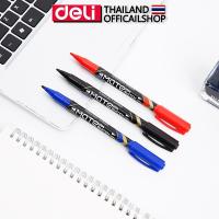 ราคา DELI U10440 Marker Pen ปากกามาร์คเกอร์ หมึกแดง แบบ 2 หัว (แพ็ค 1 แท่ง) (4316153736)