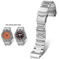 ราคา สร้อยข้อมือสแตนเลสสําหรับ SEIKO เบอร์ 5 สายนาฬิกาเหล็กที่มีความแม่นยํา Red Toothed Water Ghost Monster SRPH75K1 SKX781 สายนาฬิกา (54058049026)