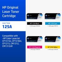 ราคา [ส่งด่วน] ตลับหมึกHP 125A | หมึกปริ้นเตอร์เลเซอร์ สี / สีดำ Original LaserJet Toner Cartridge (2022191613)