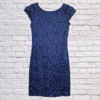 ราคา Speechless Blue Sequin Cap Sleeve Dress Juniors Size 13 ชุดเดรสสีน้ำเงินปักเลื่อม (55856135130)
