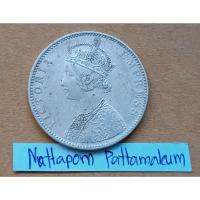 ราคา บริติชอินเดีย One Rupee วิกตอเรีย ปี 1892 เนื้อเงิน 91% (23418423133)