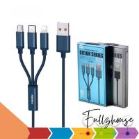 ราคา จัดส่งด่วน สายชาร์จ Remax 3in1 Gition Series RC-131 รองรับ IOS Type-C และ Micro USB ของแท้ คละสี (44803688413)