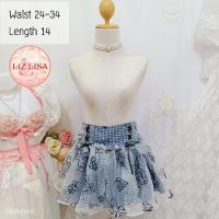 ราคา Liz lisa กระโปรงซับในกางเกง ตำหนิ สกรีนกุหลาบที่เอวเริ่มจาง มือสอง (26919878849)