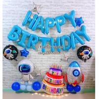 ราคา เซตลูกโป่งวันเกิด Happy Birthday set ชุดลูกโป่งวันเกิดอวกาศ ลูกโป่งอวกาศ ป้ายวันเกิด (14964853592)