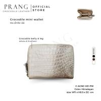ราคา Prang Crocodile Leather Mini Purse / Wallet for Coin & Card กระเป๋าสตางค์จิ๋ว ใส่บัตร เหรียญ หนังจระเข้ C-ACNC-031-PW (22719514012)