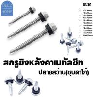 ราคา (ถุงละ100ตัว) สกรูยิงหลังคาเมทัลชีท ปลายสว่าน ชุบดาโก้ ยิงหลังคาเมทัลชีทโครงเหล็ก (41909275993)