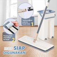ราคา มจส 954. Tuoba ไม้ถูพื้นที่ใช้งานได้จริง Ultra Mop แบนซับอัตโนมัติ 360 องศา Briny Super Cleaner ถัง 2 ช่องล้างแห้ง Magic ไมโครไฟเบอร์ (41305723678)
