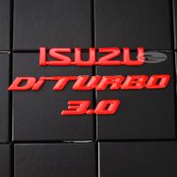 ราคา 3 ชิ้น โลโก้ ISUZU 3.0 Di TURBO สีแดง สำหรับ ติดฝาท้าย อีซูซุ ดีแม็ก ISUZU D-MAX ปี 2002 ขึ้นไป (21237333522)