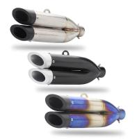ราคา สำหรับ gsxr S1000 S1000RR cbr250rr yzf R6 รถจักรยานยนต์เต้ารับคู่ท่อไอเสียท่อไอเสีย (53506931688)