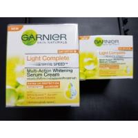 ราคา (ซื้อ 1 แถม 1) Garnier Light Complete White Speed Serum Cream SPF20 PA+++ 50 ml (แถมขนาด 18ml.) (1000070395)